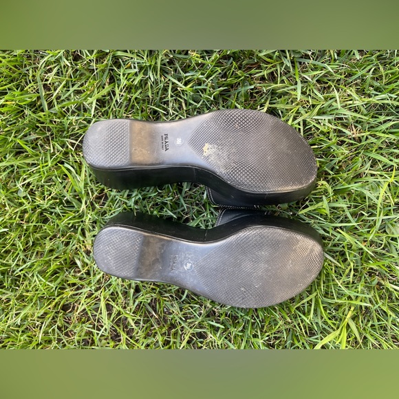 Y2K Vintage Prada Platform Slides - Picture 6 of 9